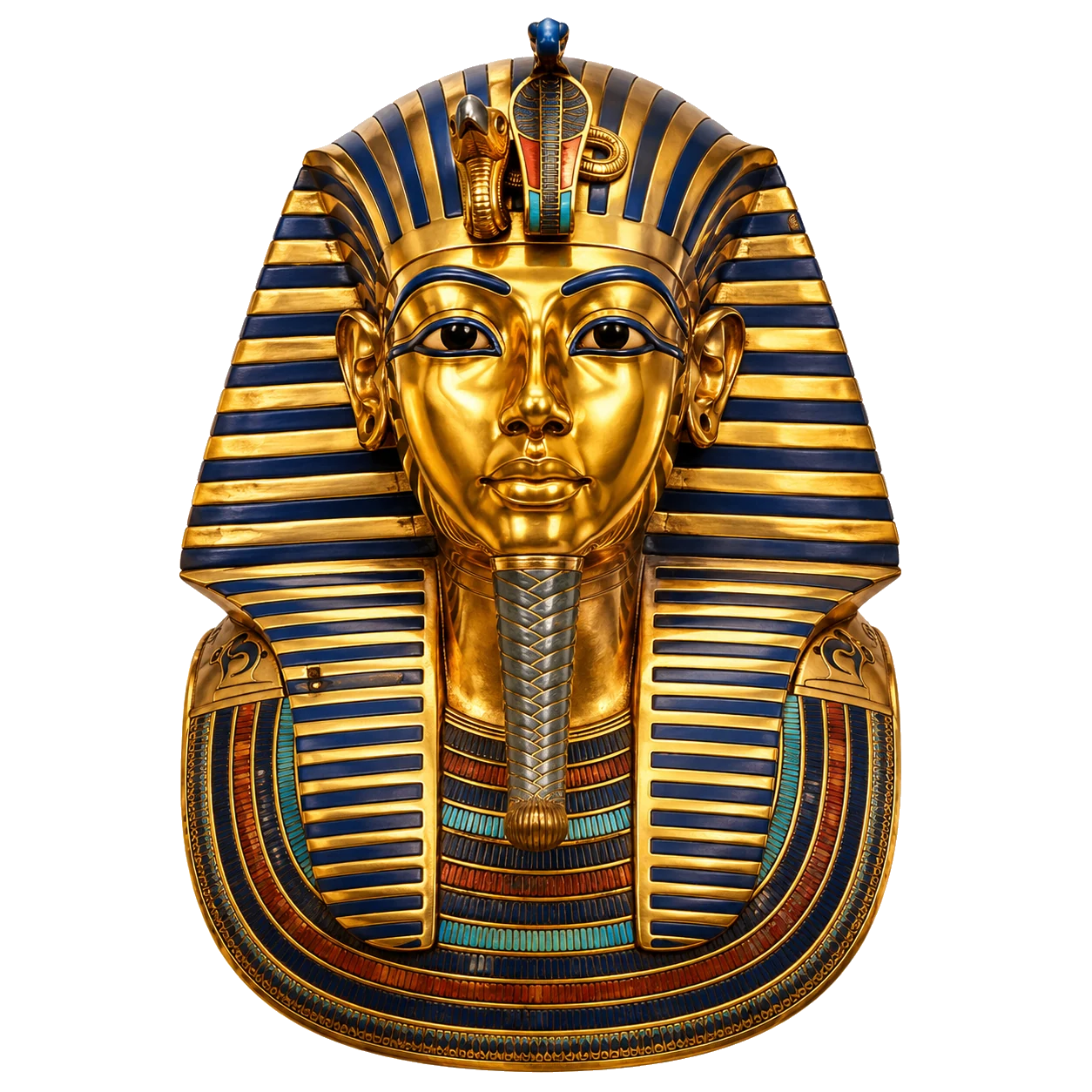 Golden pharaoh mask symbol for Book of Ra