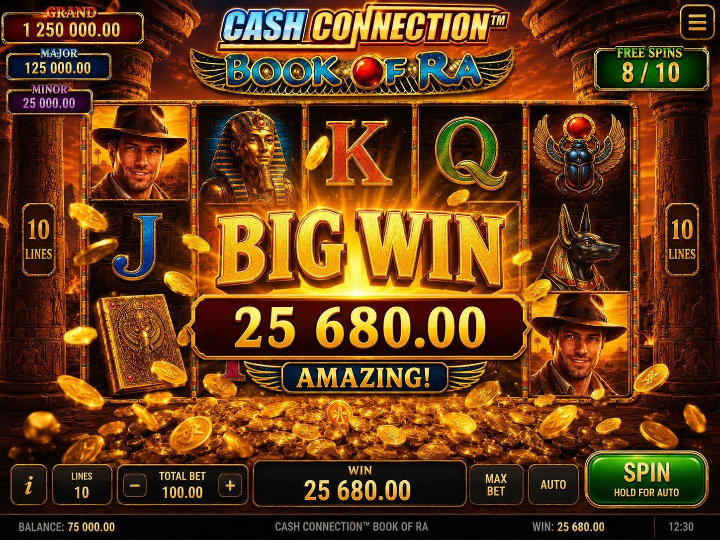 Cash Connection Book of Ra screenshot 3