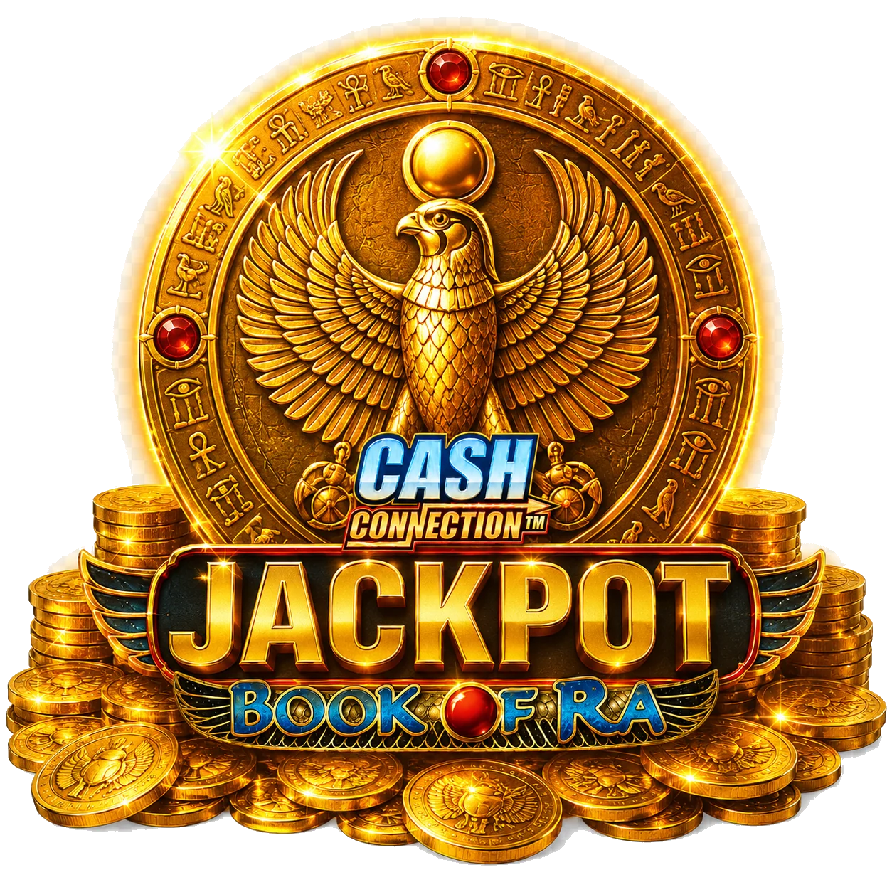Cash Connection Book of Ra jackpot coins and treasure