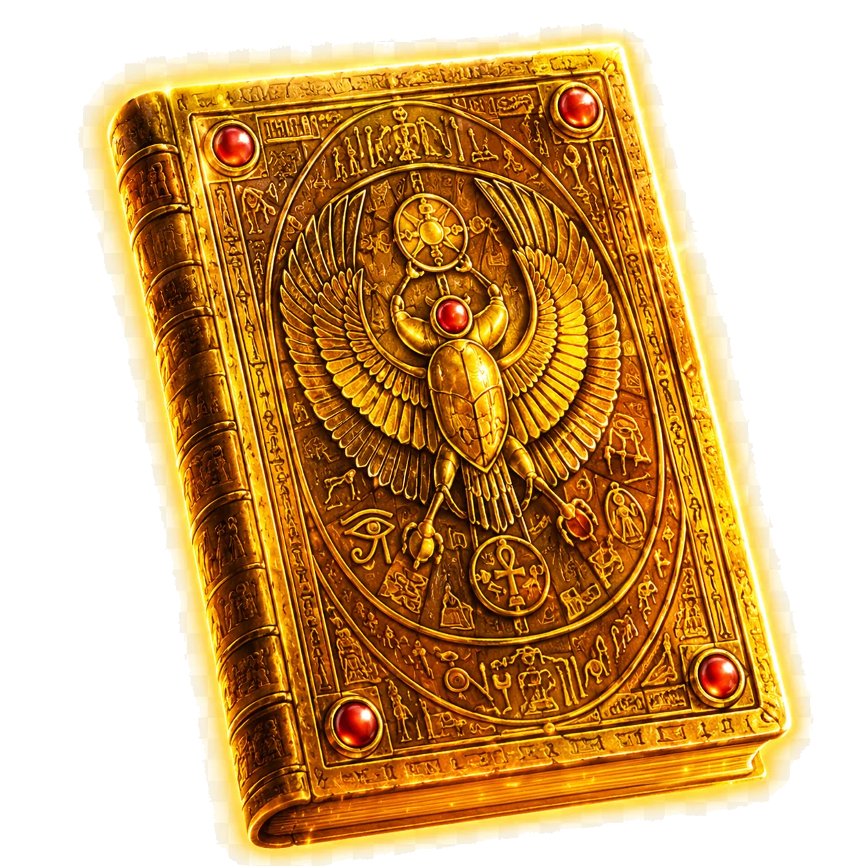 Golden Book with scarab from Cash Connection Book of Ra