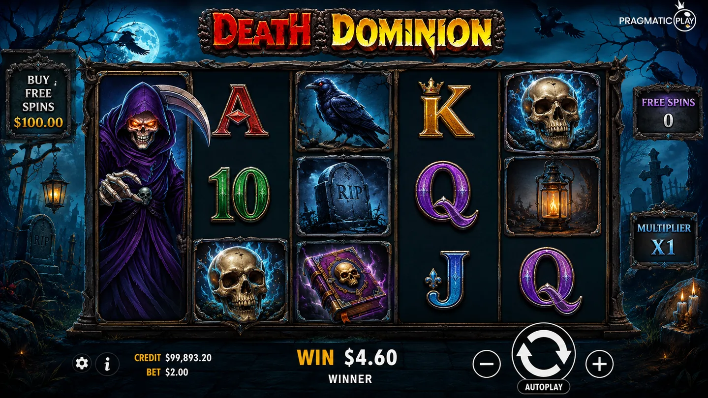 Death Dominion six by five base game interface