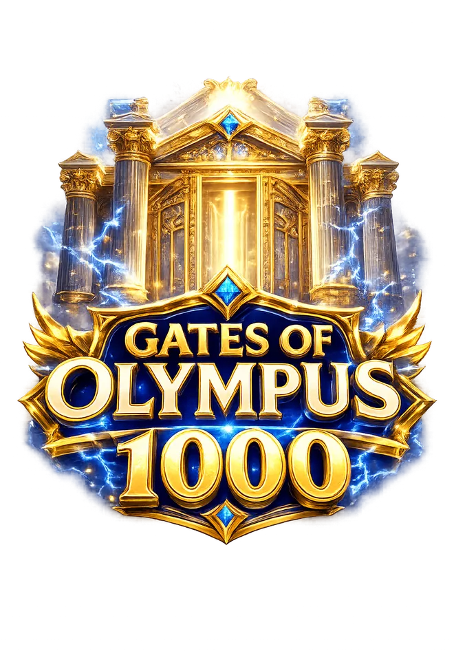 Transparent Gates of Olympus 1000 temple logo artwork