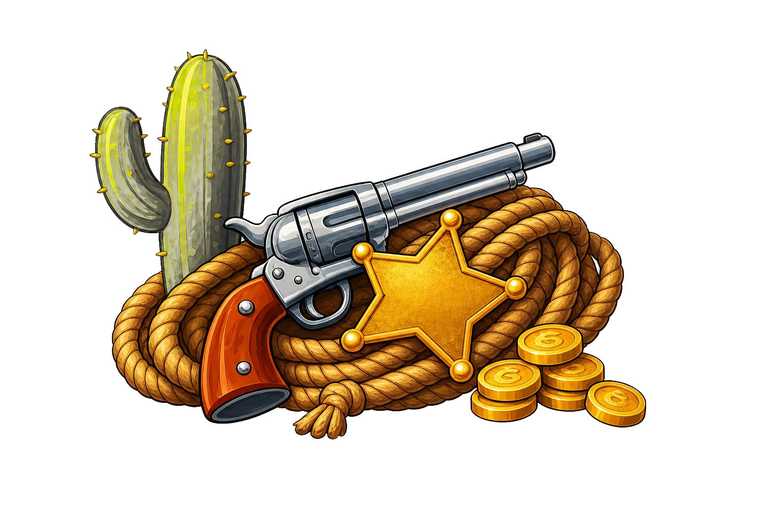 Le Cowboy Wild West illustration