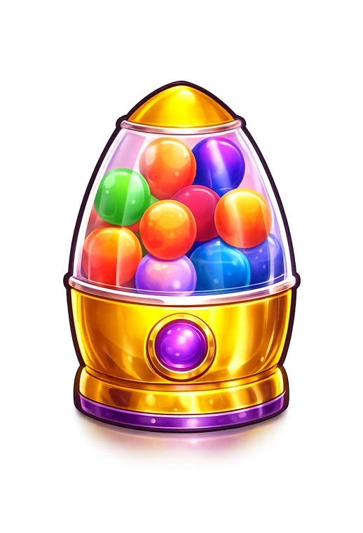 Sugar Rush 1000 gumball machine cutout