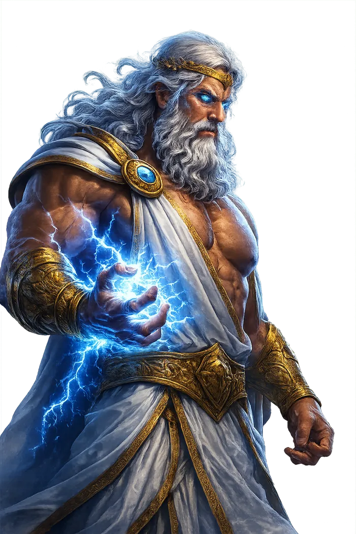 Zeus character artwork for Olympus mode