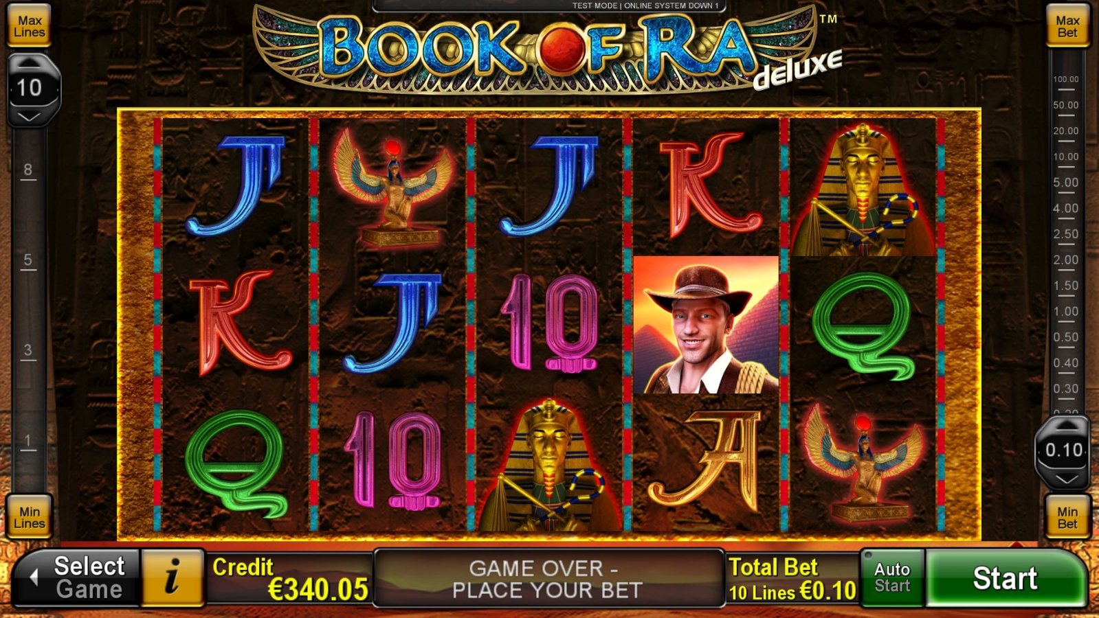 Book of Ra Deluxe Freispiele Screenshot