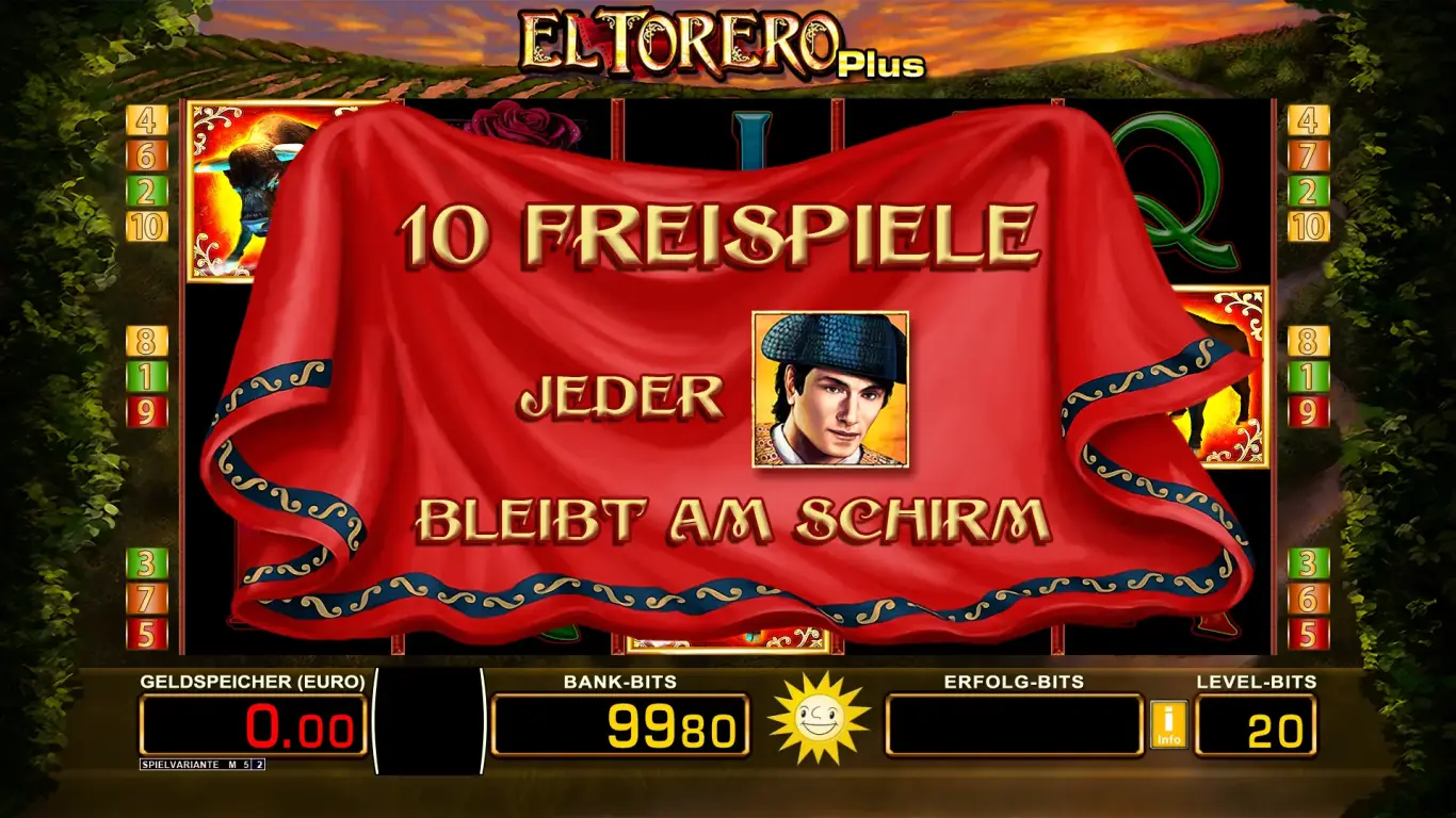 El Torero Symbole und Treffer