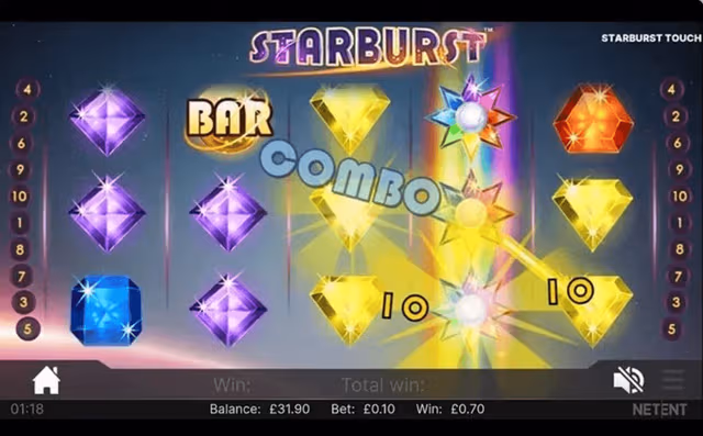 Starburst Mobilansicht