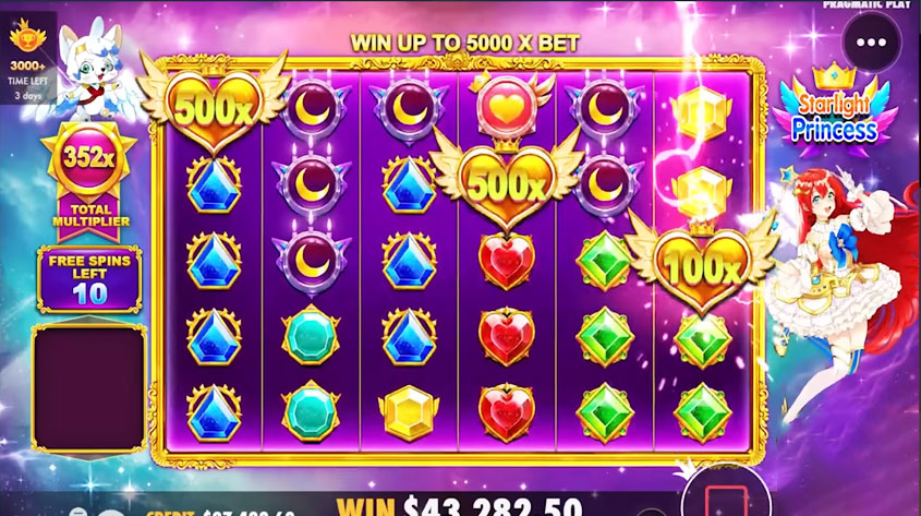 Starlight Princess Basisspiel Screenshot