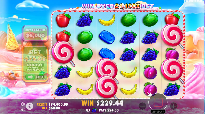 Sweet Bonanza Multiplikator Screenshot