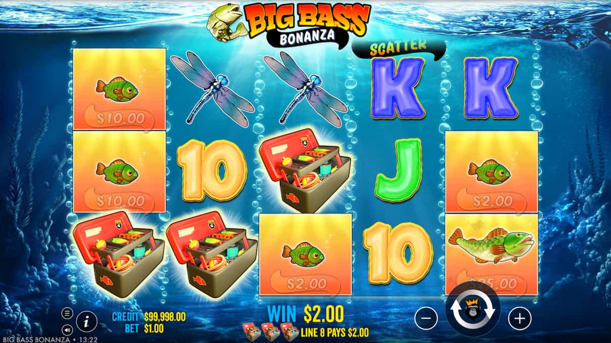 Capture Big Bass Bonanza bonus round